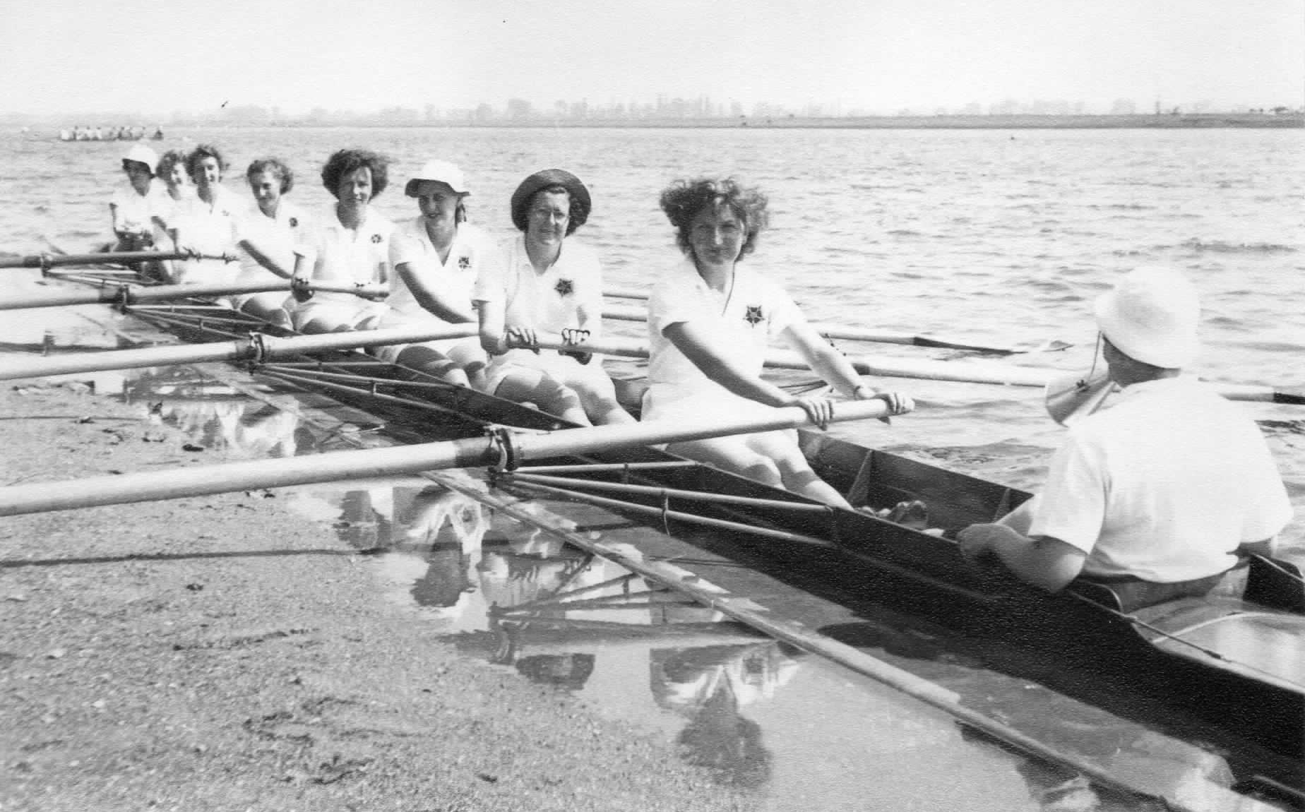 1951 Macon England Rose crew composite