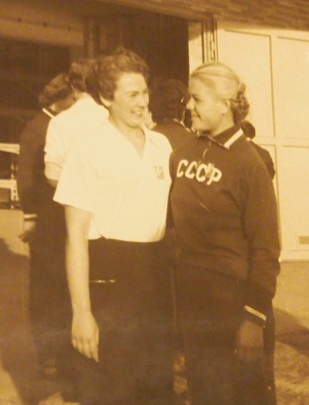 Dorothea Newman and a Russian in 1957