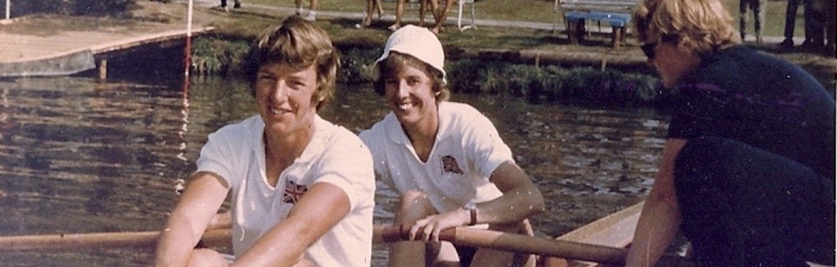 women's double on landing stage