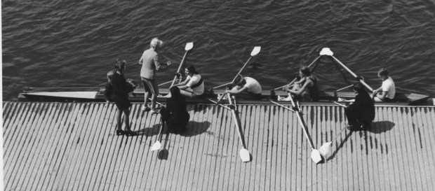 1974 Nat Champs 4x+ winners medals presented by E Lester