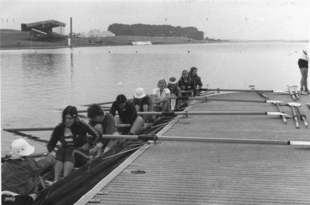1975 8 training in crew order for heat (Handscomb at bow)