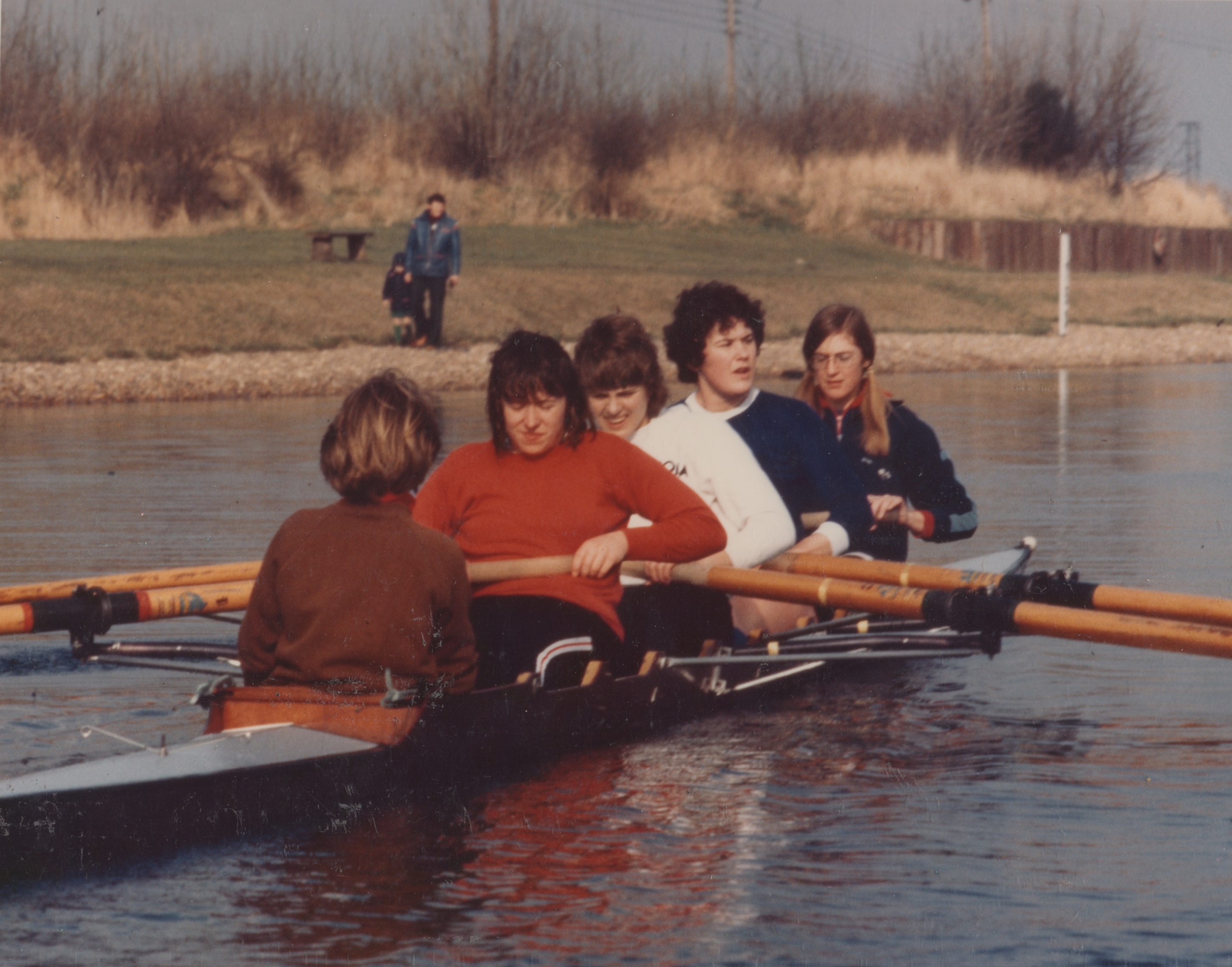 1978 women's GB 4+ in training