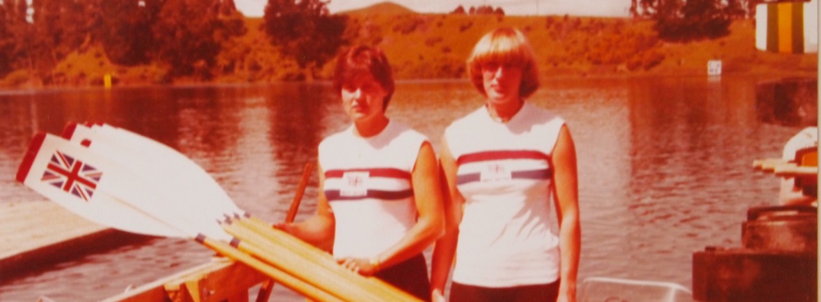 Pauline Hart and Astrid Ayling 1978 in Karapiro