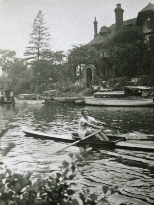 Frances Bigg by D'Oyly Carte Island at WLARC Regatta 1955