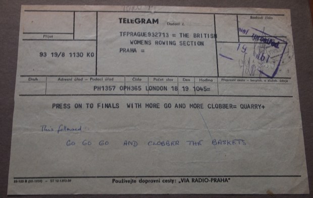Telegram from Frank Harry