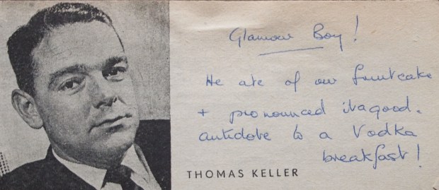 Thomas Keller likes cake