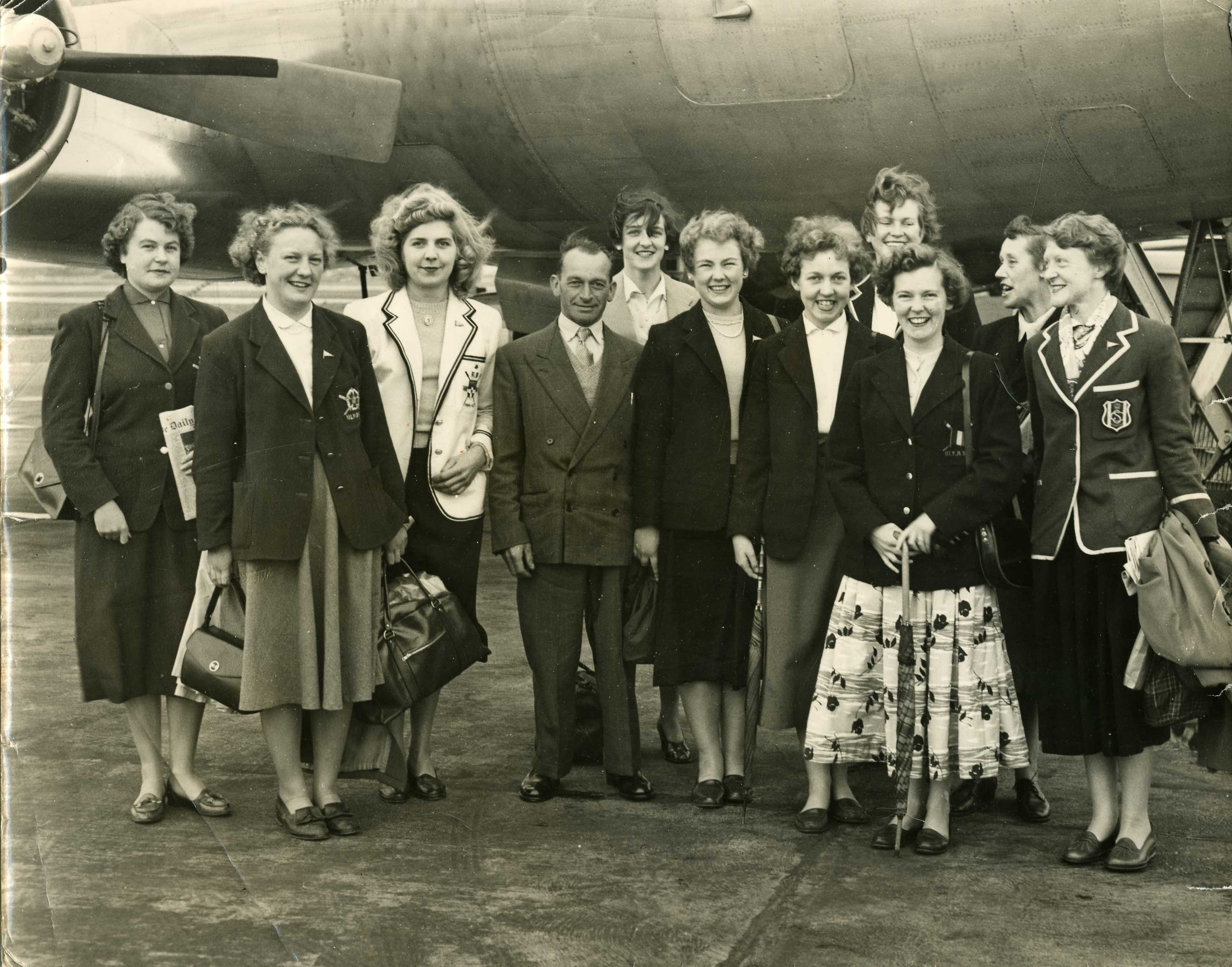 1954 eight at London Airport