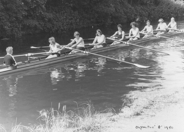 1980 training on Grand Union Canal in London