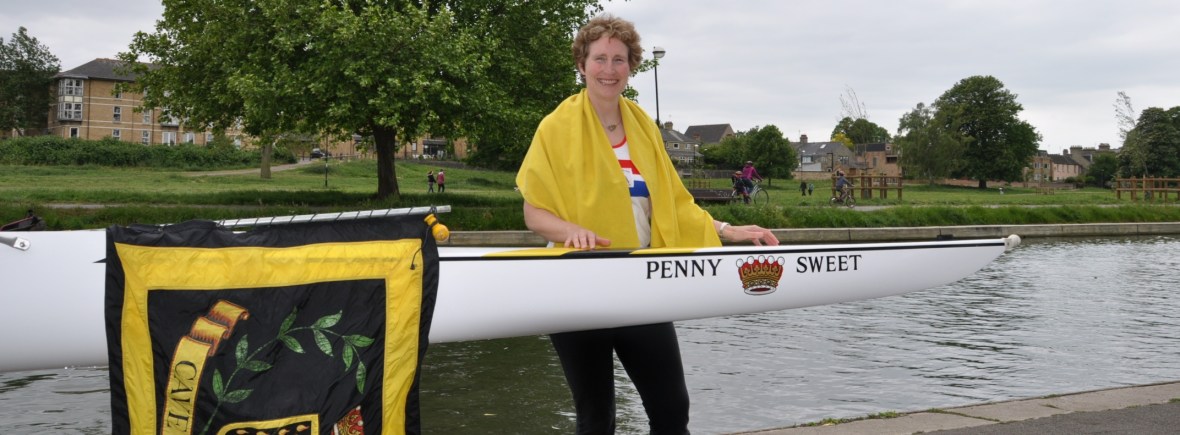 Penny Sweet with boat named after her