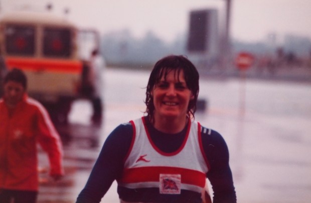 Beryl Mitchell after finishing fifth at the Moscow Olympics in 1980