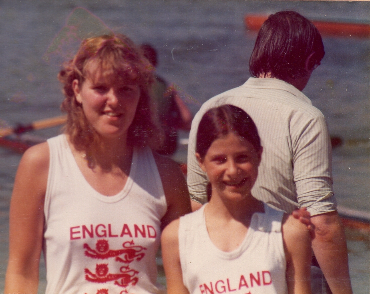 Sue and Barbara in England vests