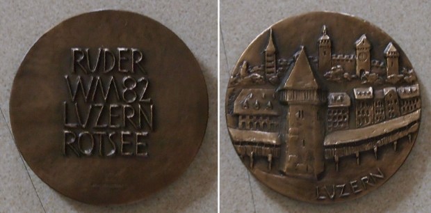 Medal with relief of Lucerne bridge