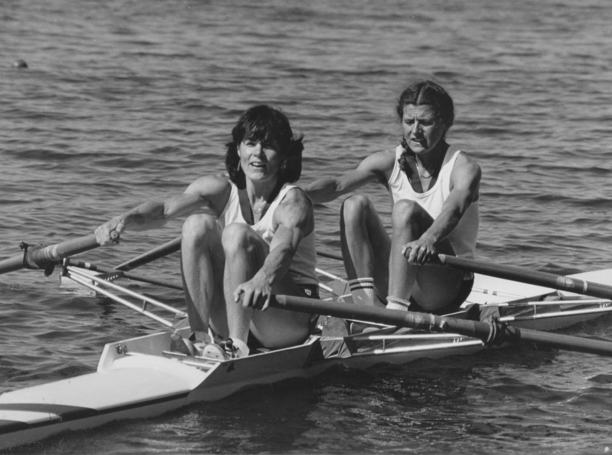 Beryl and Lin in double scull