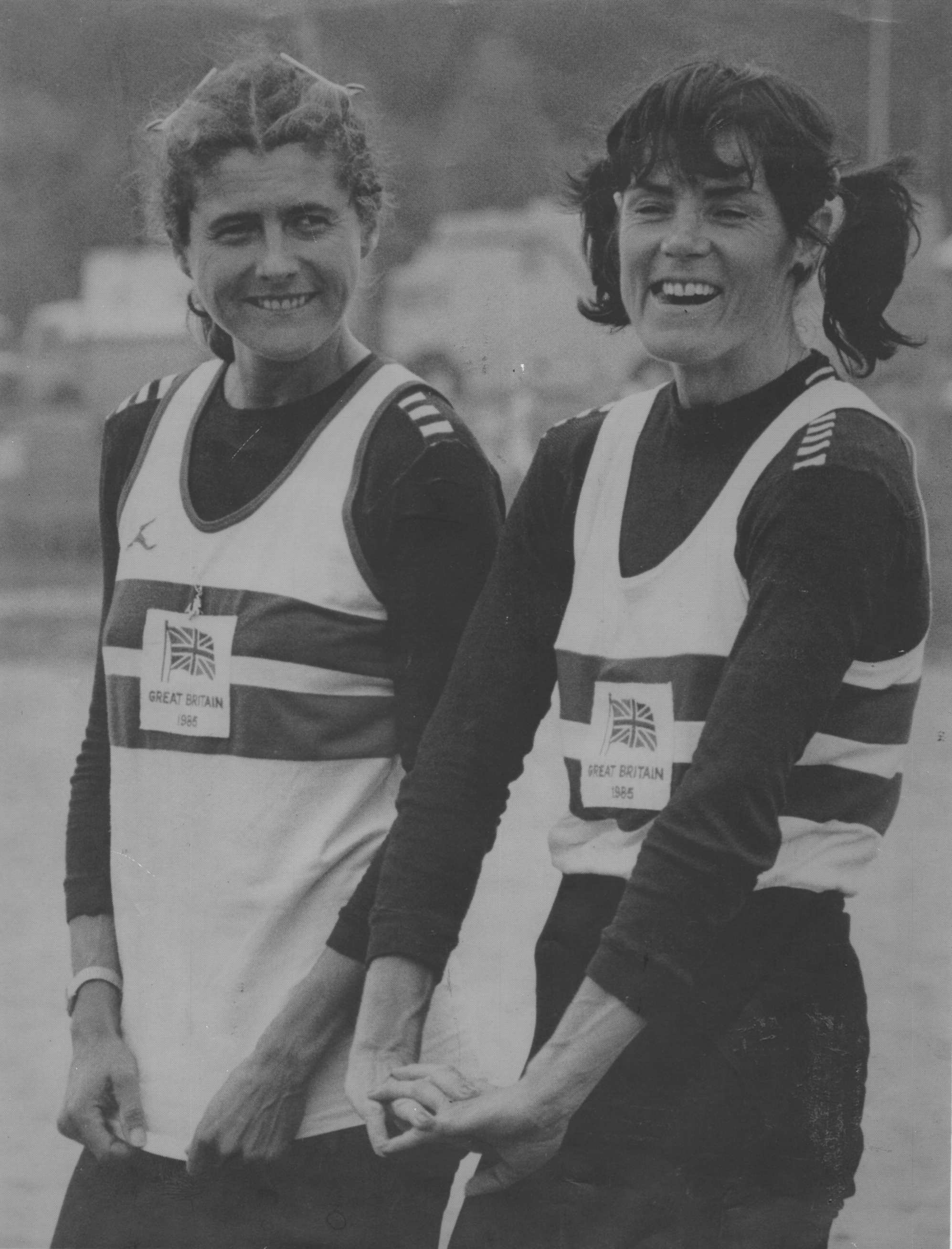 Lin and Beryl looking happy