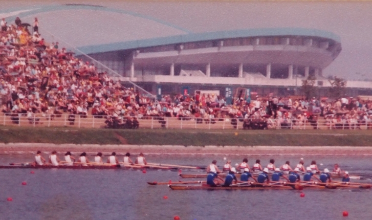 Three women's eights in Moscow