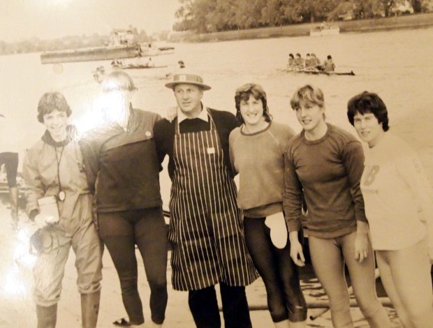 Women with butcher in Putney