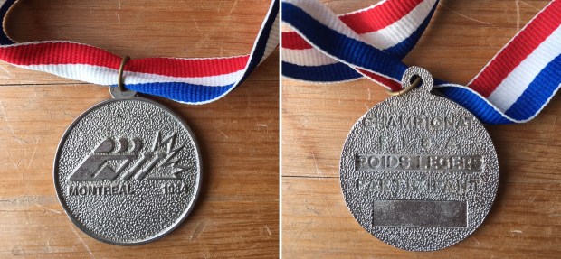 Montreal 1984 medal front and back