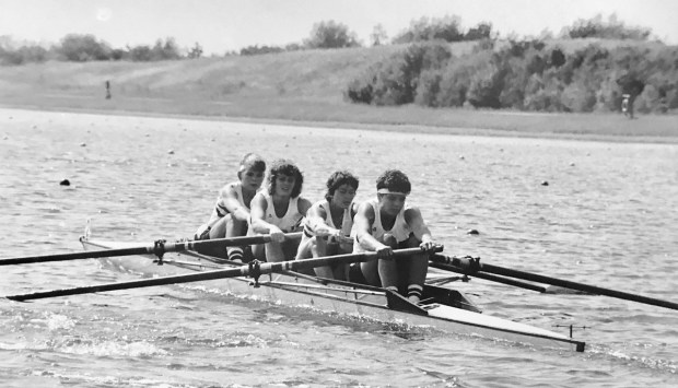GB women's four in Empacher boat