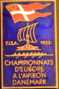 Royal blue pin badge