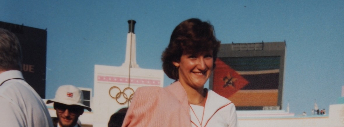Kate Holroyd at 1984 Olympic Opening Ceremony