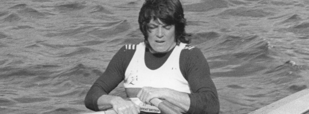 Beryl sculling in rough water