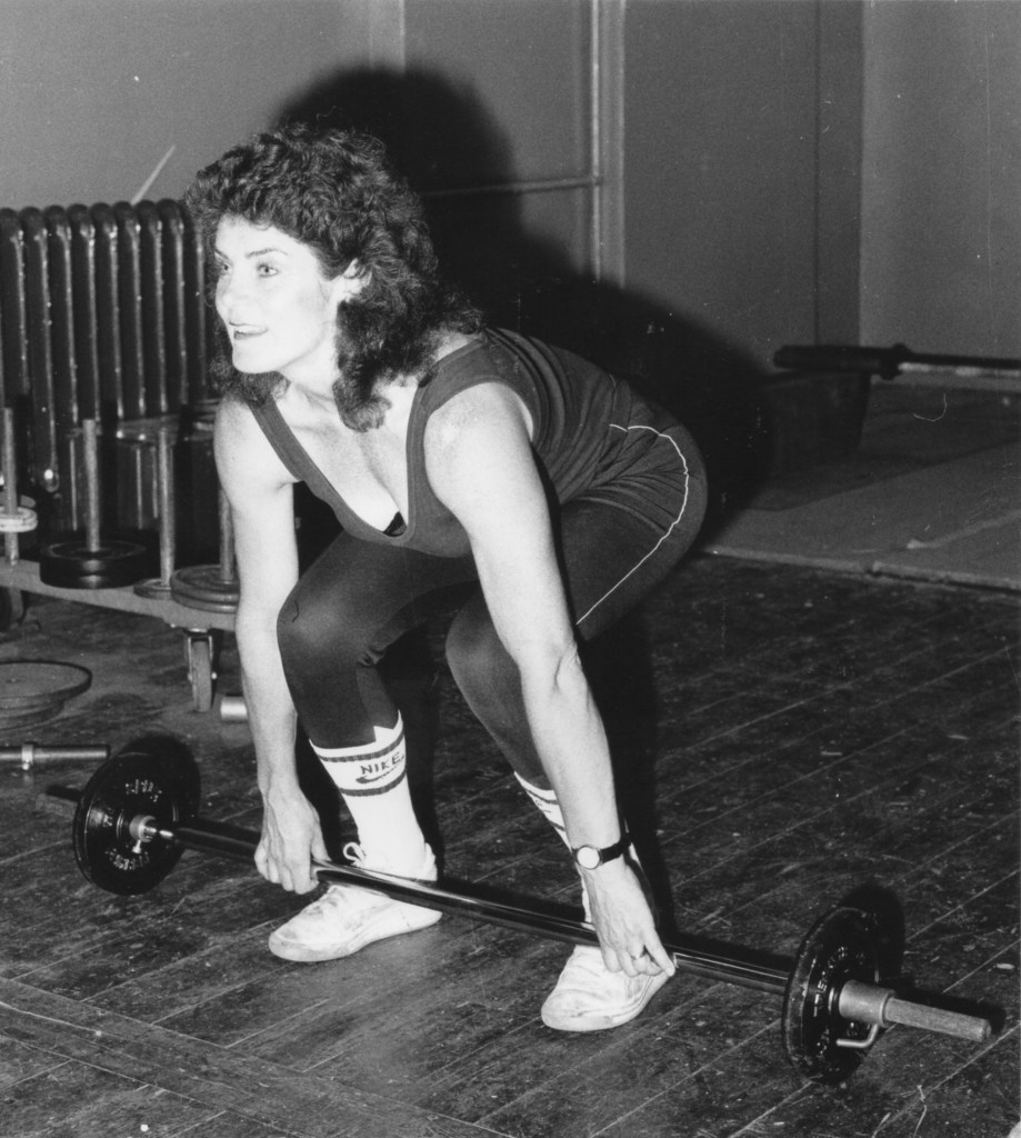 Beryl preparing to lift a weight