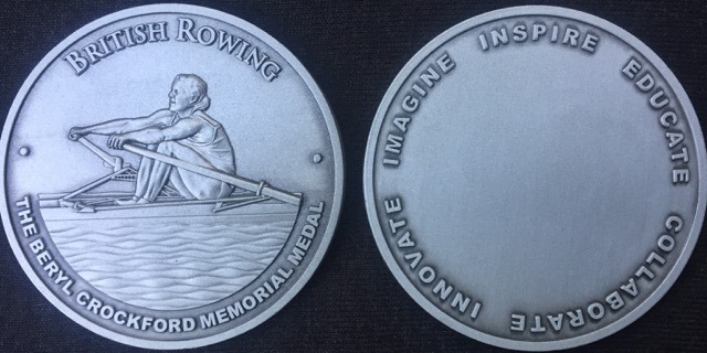 BR Beryl Crockford Memorial Medal - front and reverse