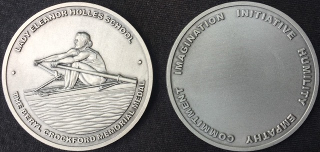 Beryl Crockford Memorial Medal for LEH - front and reverse