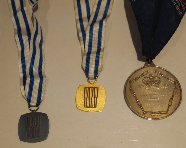 three medals