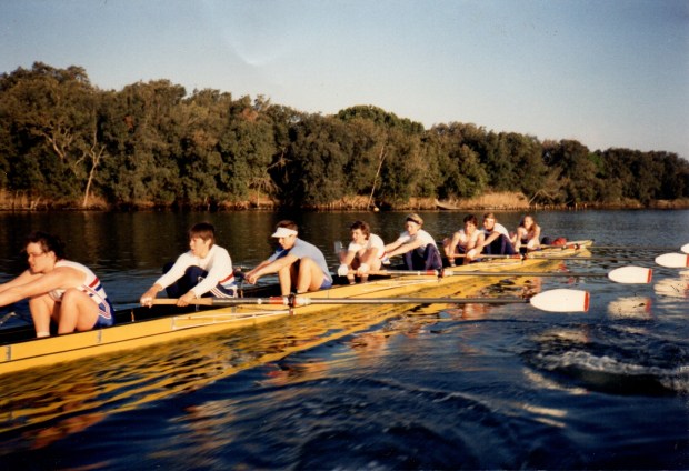 women's eight at catch