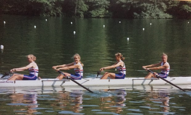 women's four with medals