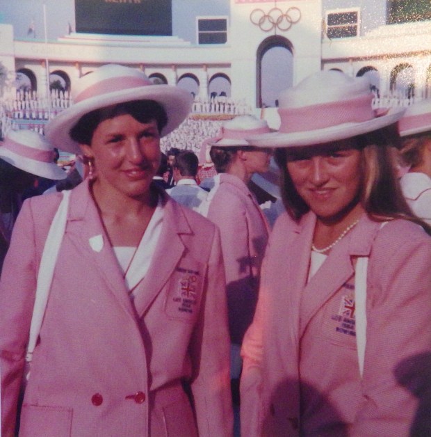 Two women in GB blazers