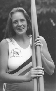 Caroline with sculls