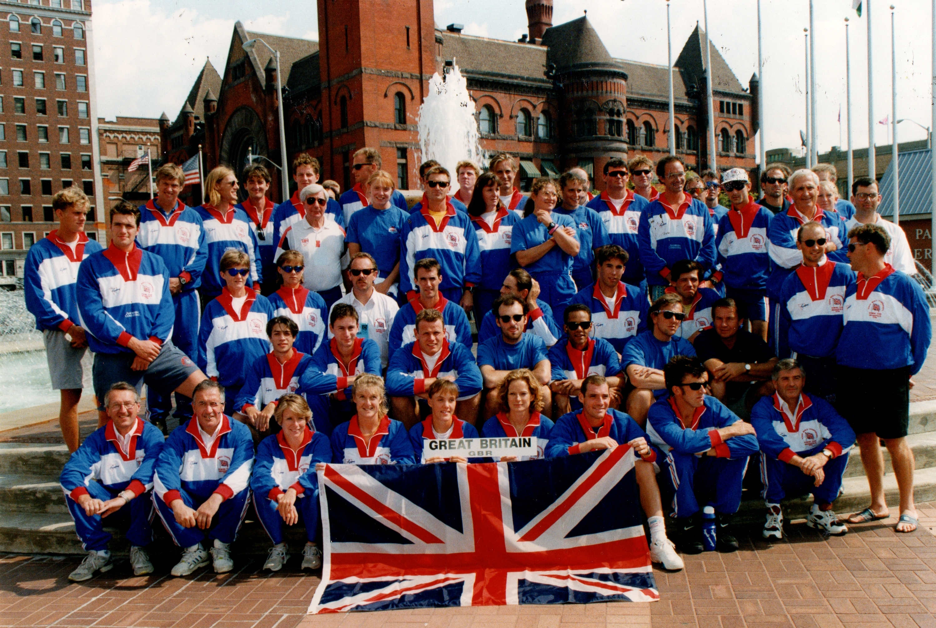 lots of people in tracksuits