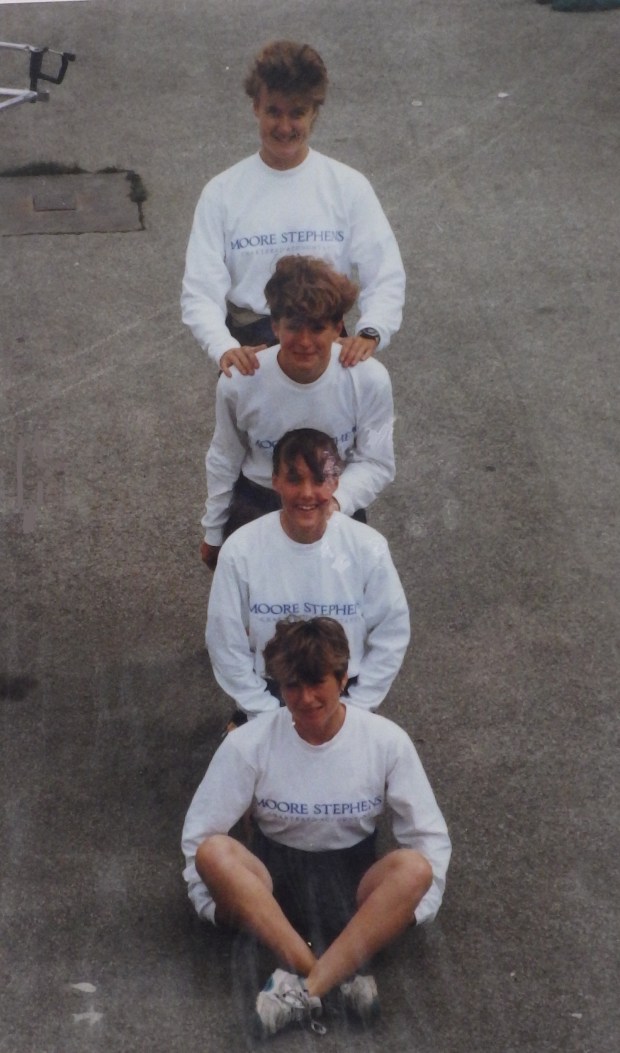 Four women in Moore Stephens shirts