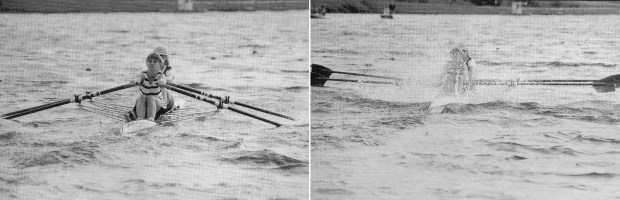 Trisha Corless (stroke) and Helen Mangan battled on.