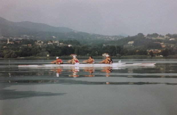 Women's four on flat water