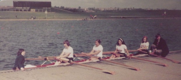 women is coxed quad at raft