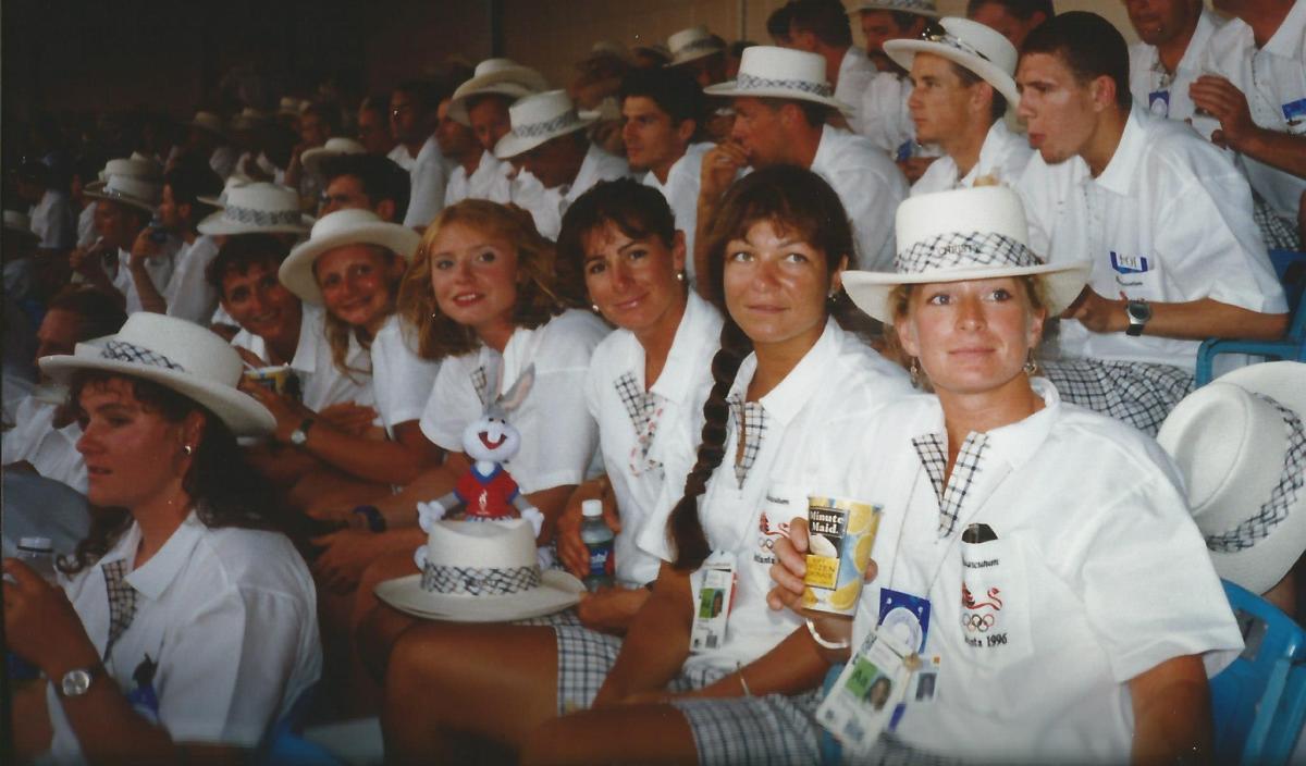 Women at opening ceremony