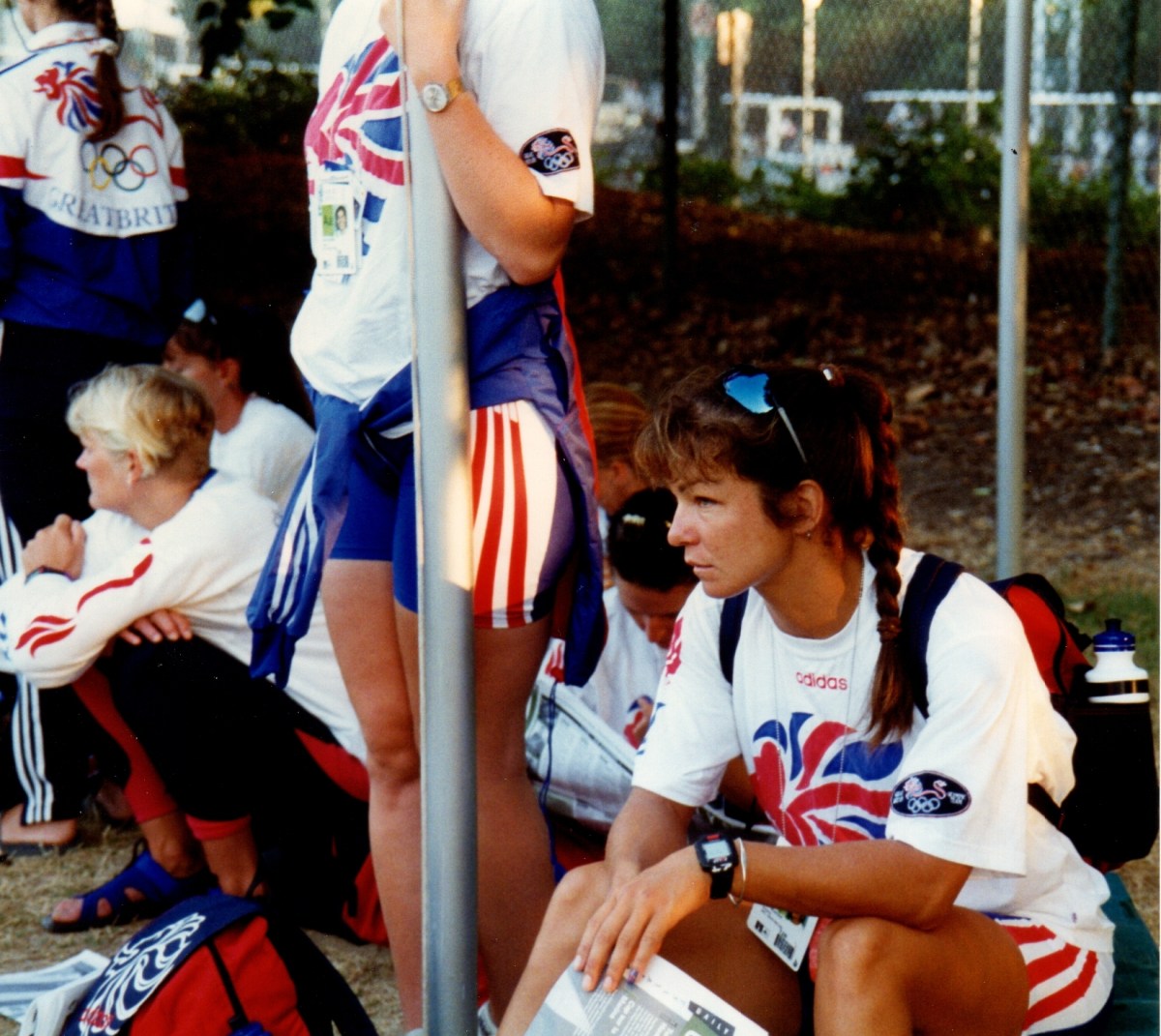 Frustrated GB rowers waiting for bus