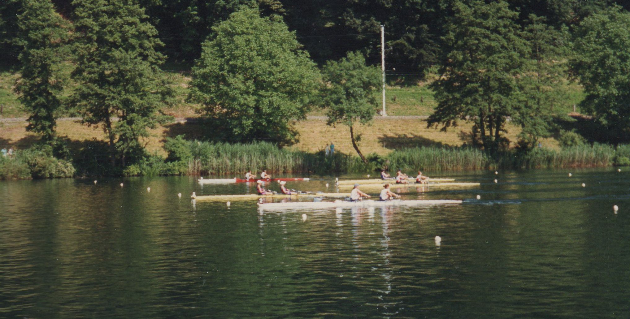 Five women's doubles racing