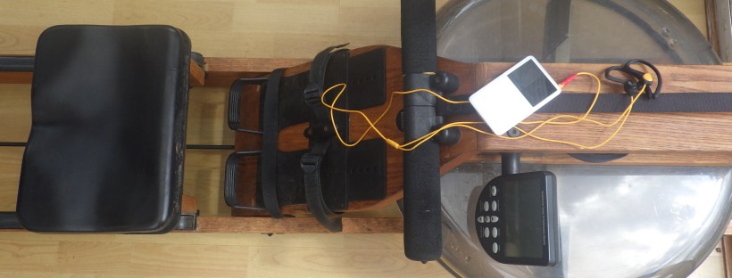 iPod on Waterrower rowing machine