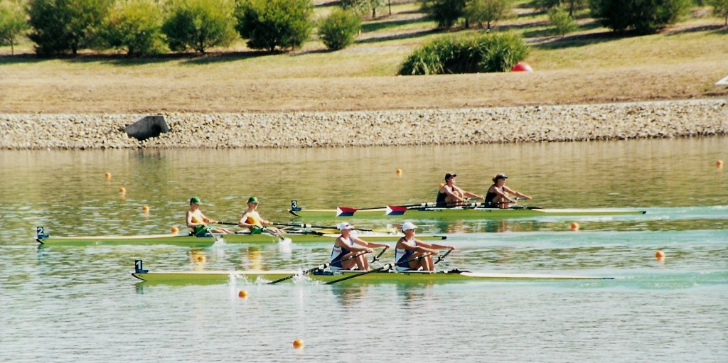 3 women's doubles racing