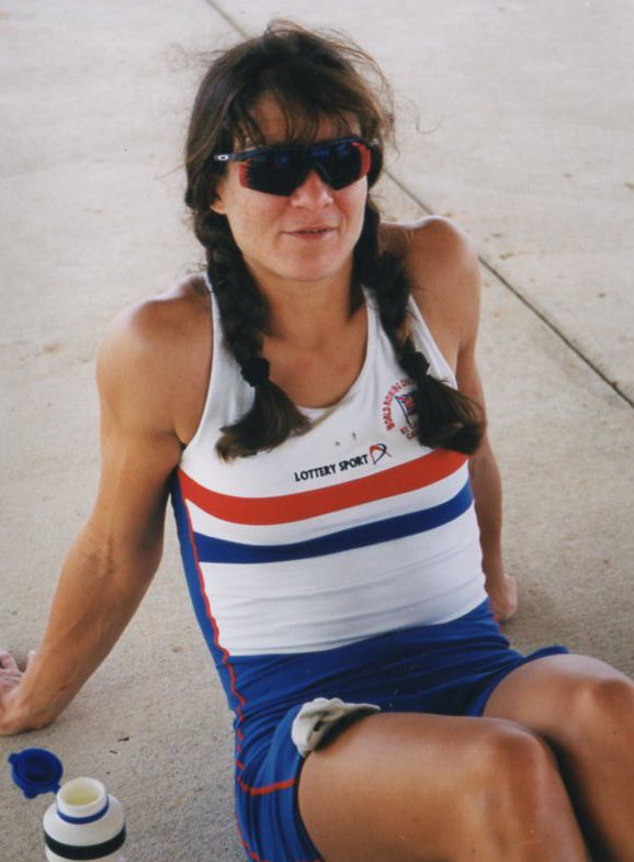 tanned woman in GB kit